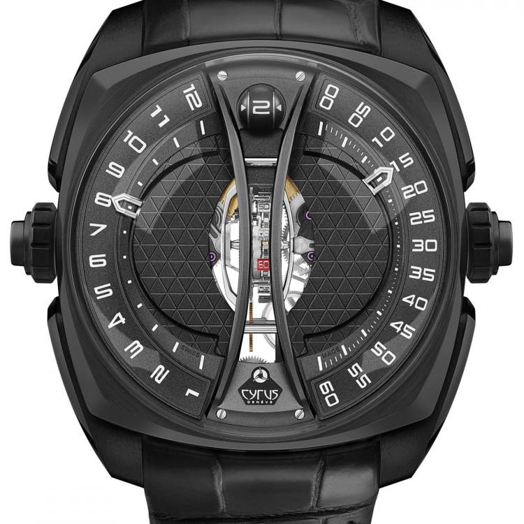 Cyrus Watch Klepcys Vertical Tourbillon Black DLC Titanium Limited Edition - Black