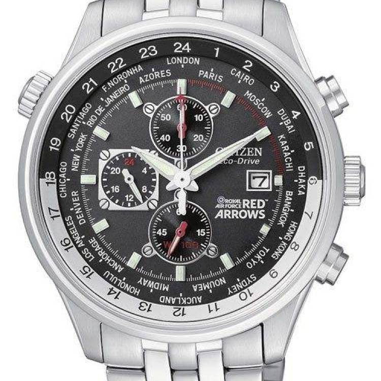 Citizen Watch Red Arrows Chronograph World Time Eco Drive