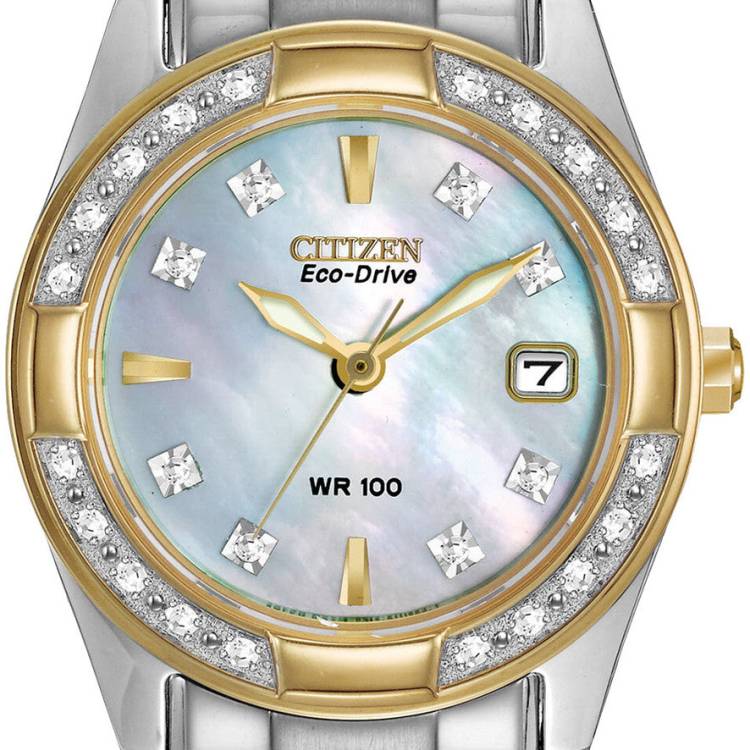 Citizen Watch Regent Diamond Eco Drive Ladies - White