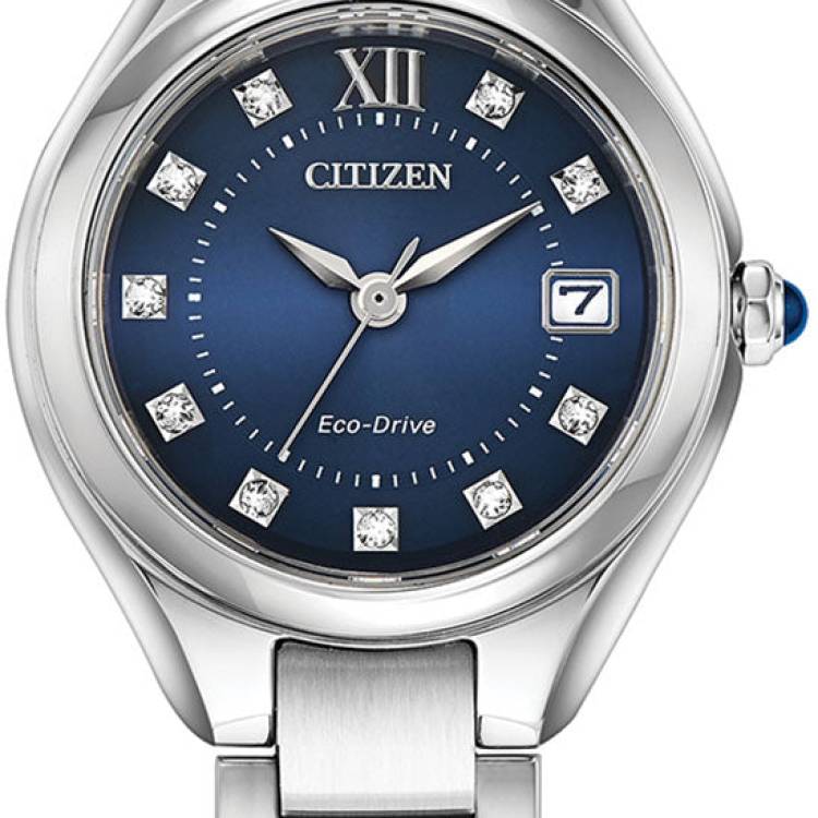 Citizen Watch Silhouette Crystal Ladies - Blue