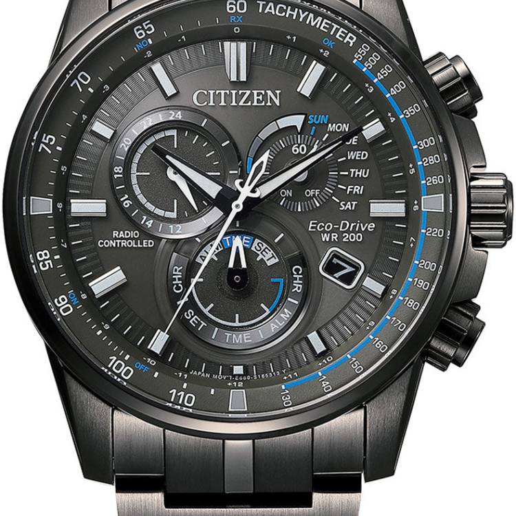 Citizen Watch Promaster Perpetual Chrono A-T Eco Drive Mens - Grey