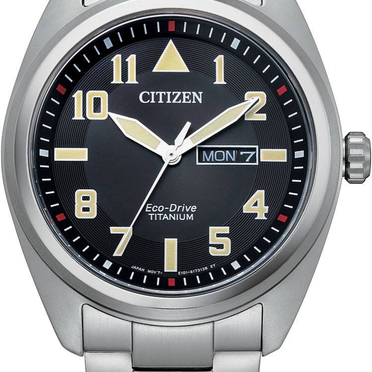 Citizen Watch Super Titanium GMT Eco Drive Mens - Black