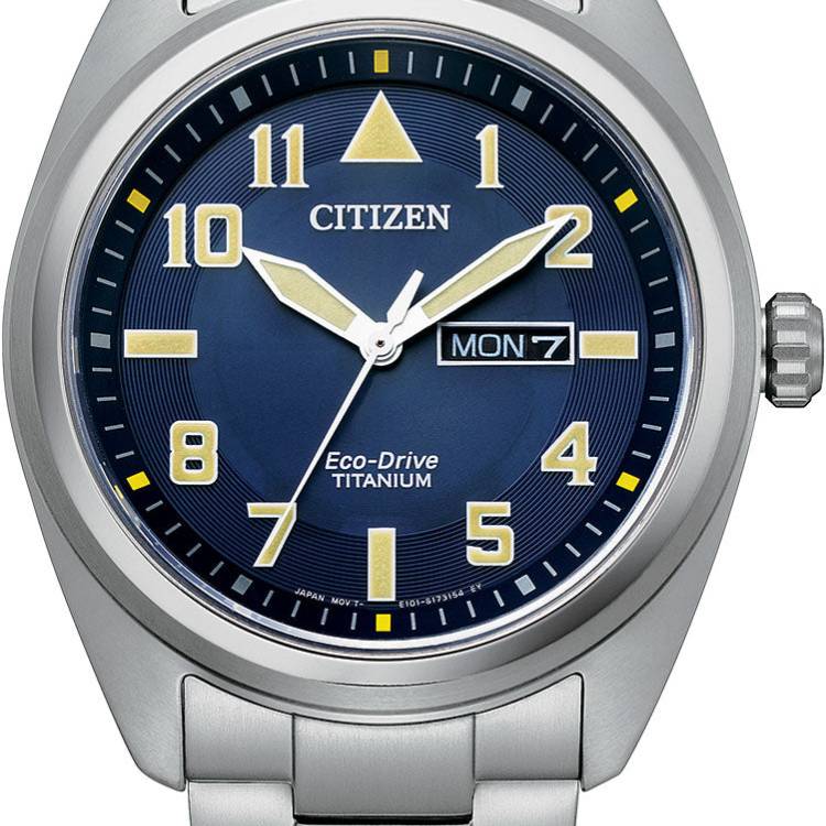 Citizen Watch Super Titanium Eco Drive Mens - Blue