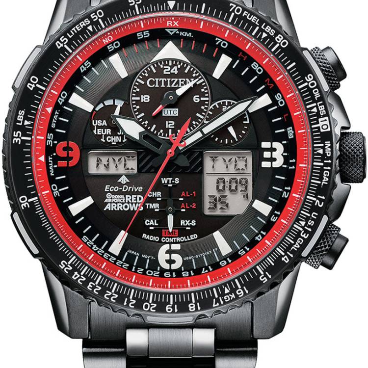 Citizen Watch Red Arrows Skyhawk A.T Eco Drive Limited Edition - Black