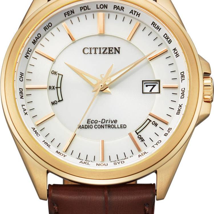 Citizen Watch World Time A.T Eco Drive Mens - White