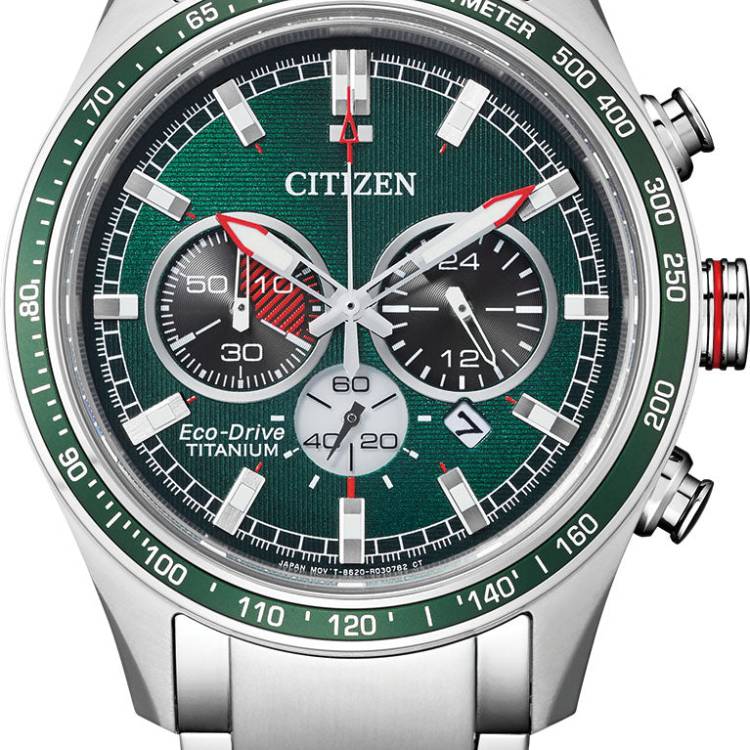 Citizen Watch Super Titanium Eco Drive Mens - Green