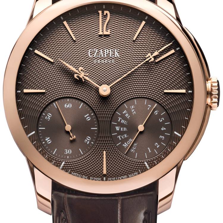 Czapek Watch Quai des Bergues Guilloche Ricochet Gold Havana Brown Limited Edition