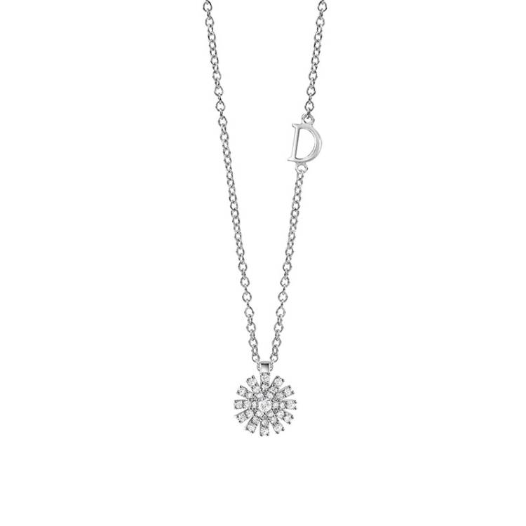 Damiani Margherita 18ct White Gold 0.16ct Diamond Necklace - Gold