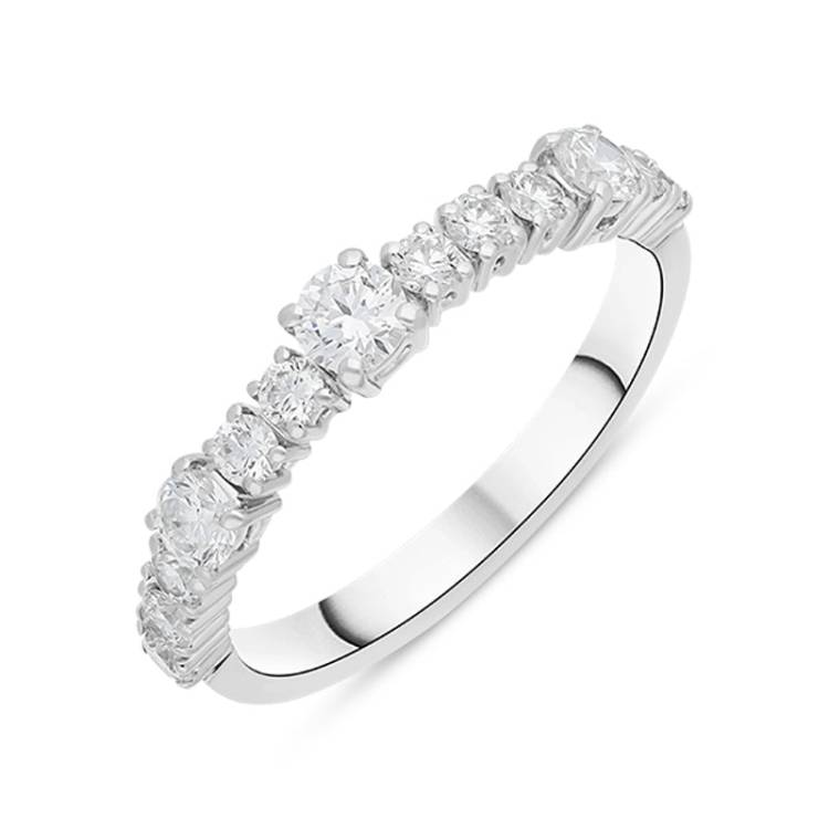 Damiani Notte Di San Lorenzo 18ct White Gold 0.70ct Diamond Ring - Q (17)