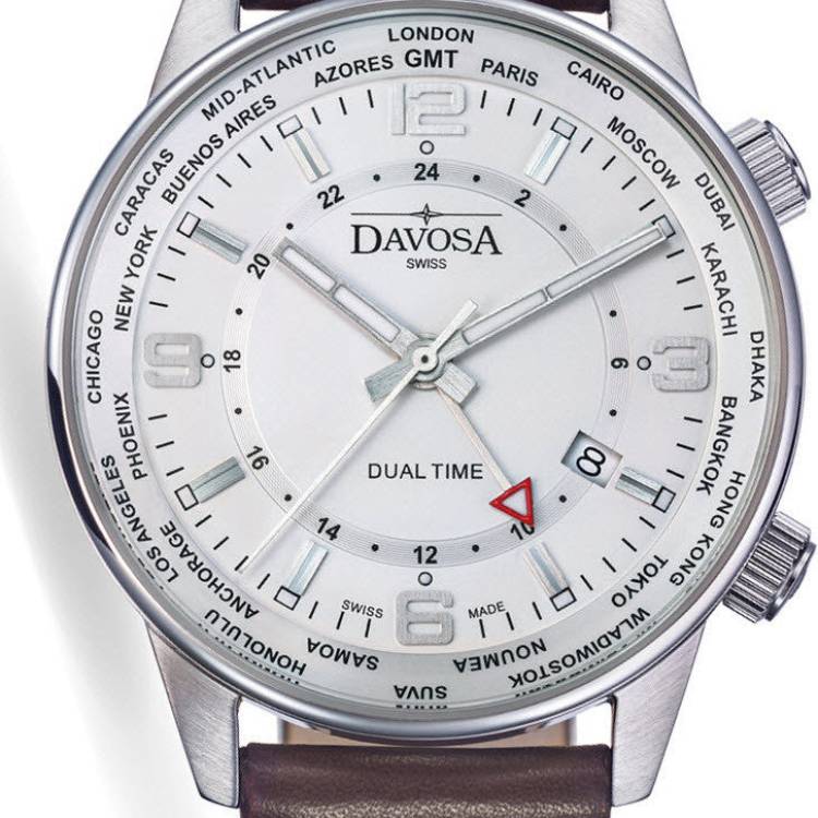 Davosa Watch Vireo Dual Time - White