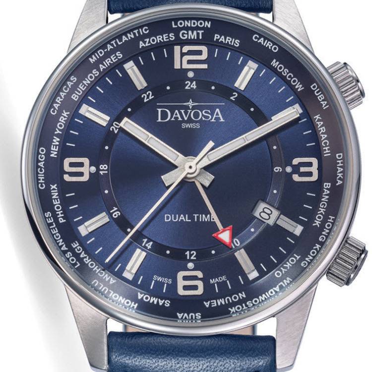 Davosa Watch Vireo Dual Time - Blue