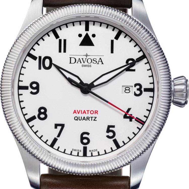 Davosa Watch Aviator Quartz Silver - Silver