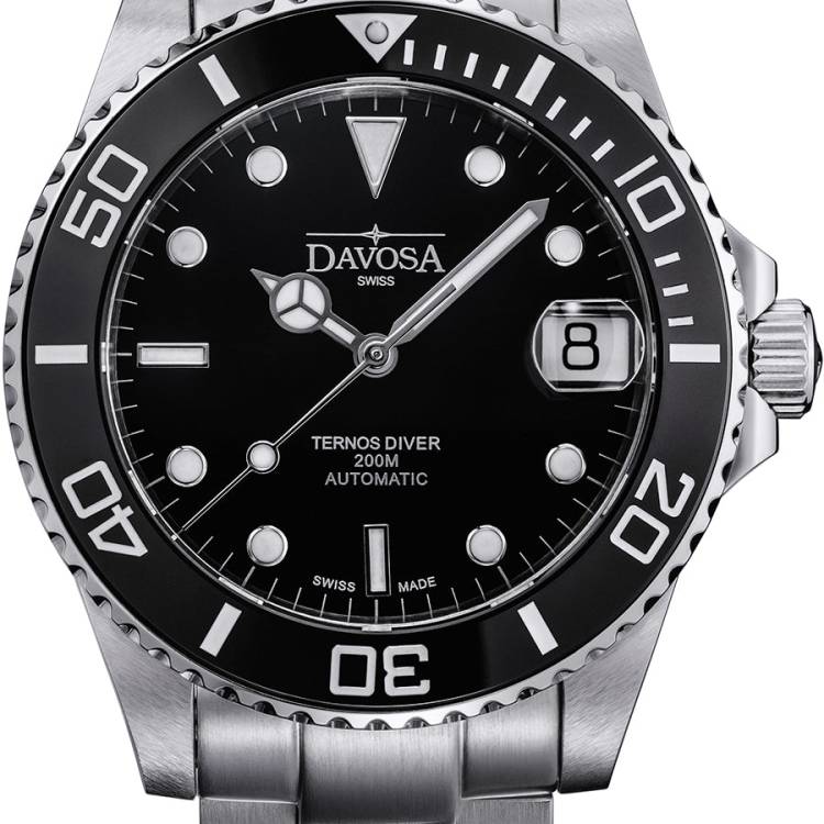 Davosa Watch Ternos Diver Lady Black - Black