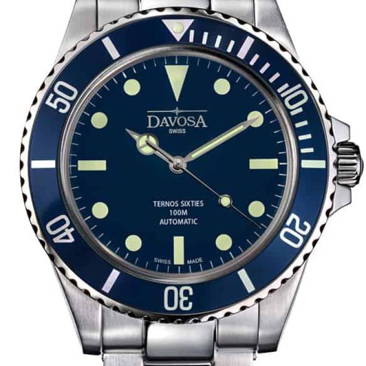 Davosa Watch Ternos Sixties Sapphire Crystal - Blue