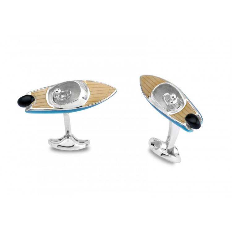 Deakin & Francis Sterling Silver Speed Boat Cufflinks