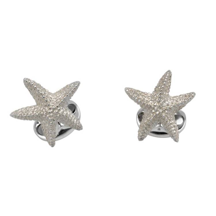 Deakin & Francis Sterling Silver Starfish Cufflinks