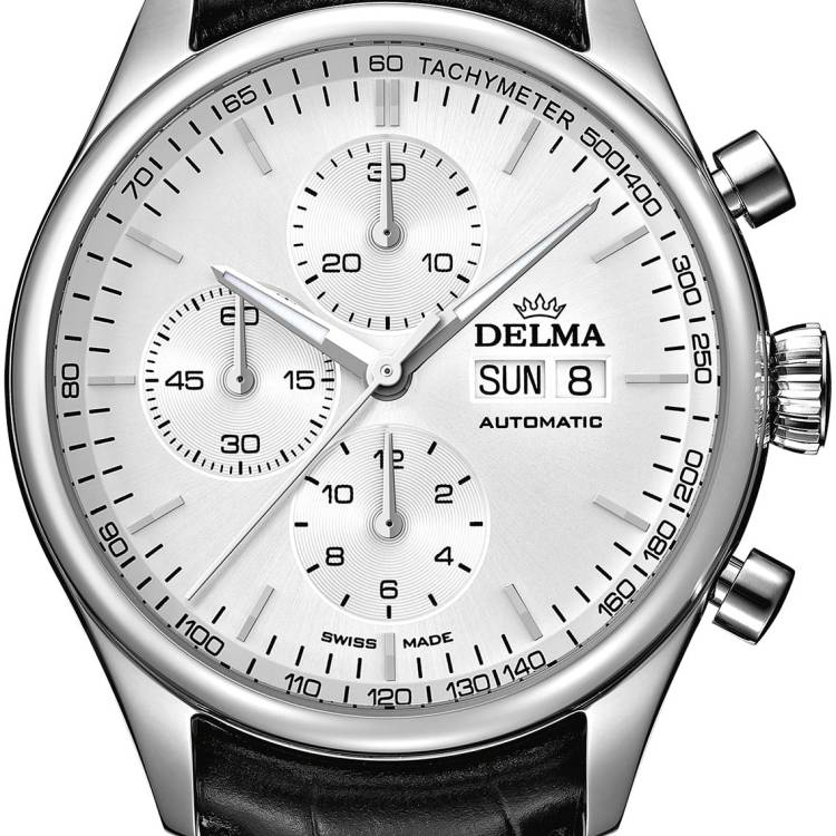 Delma Watch Heritage Chronograph - Silver