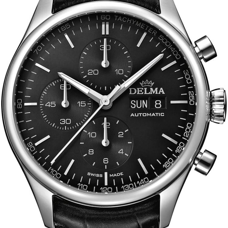 Delma Watch Heritage Chronograph - Black