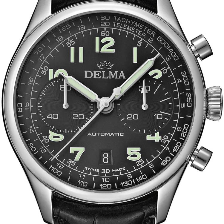 Delma Watch Heritage Chronograph Limited Edition - Black