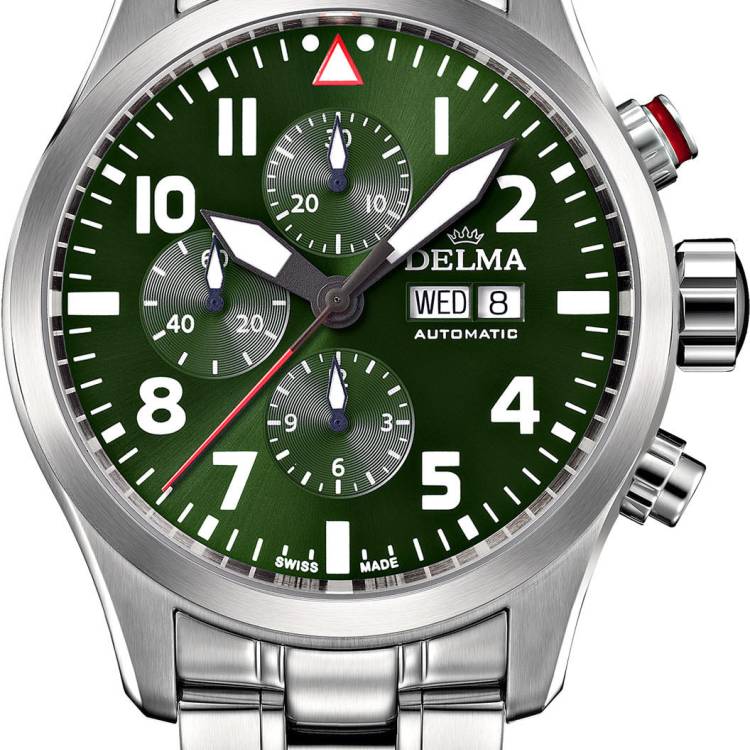 Delma Watch Commander Chronograph Green