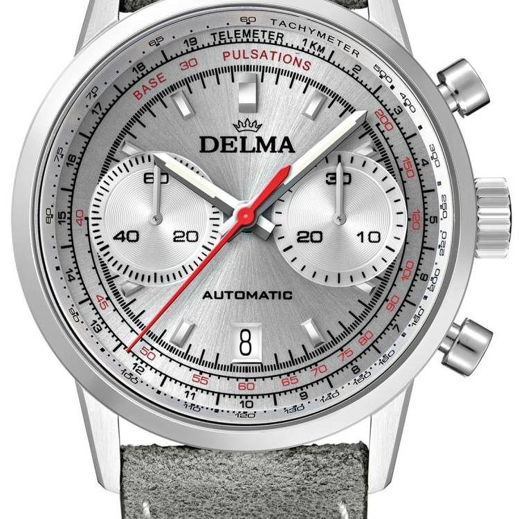 Delma Watch Continental Pulsometer Silver