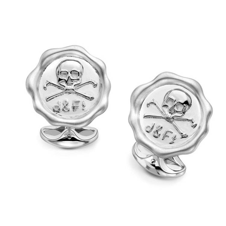 Deakin & Francis Cufflinks Sterling Silver D&F1 - Silver