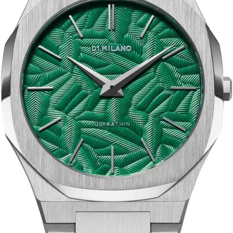 D1 Milano Watch Ultra Thin Fir Green