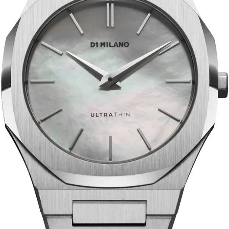 D1 Milano Watch Ultra Thin Pearl Silver