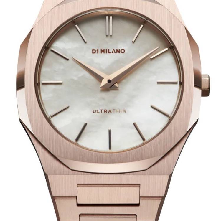 D1 Milano Watch Ultra Thin Pearl Gold