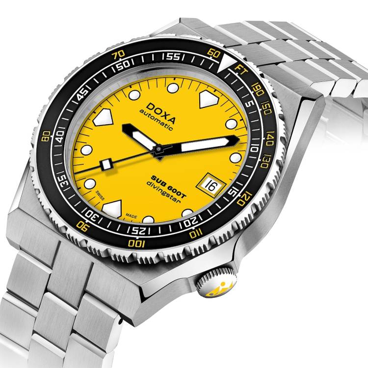 Doxa Watch SUB 600T Divingstar Bracelet - Yellow