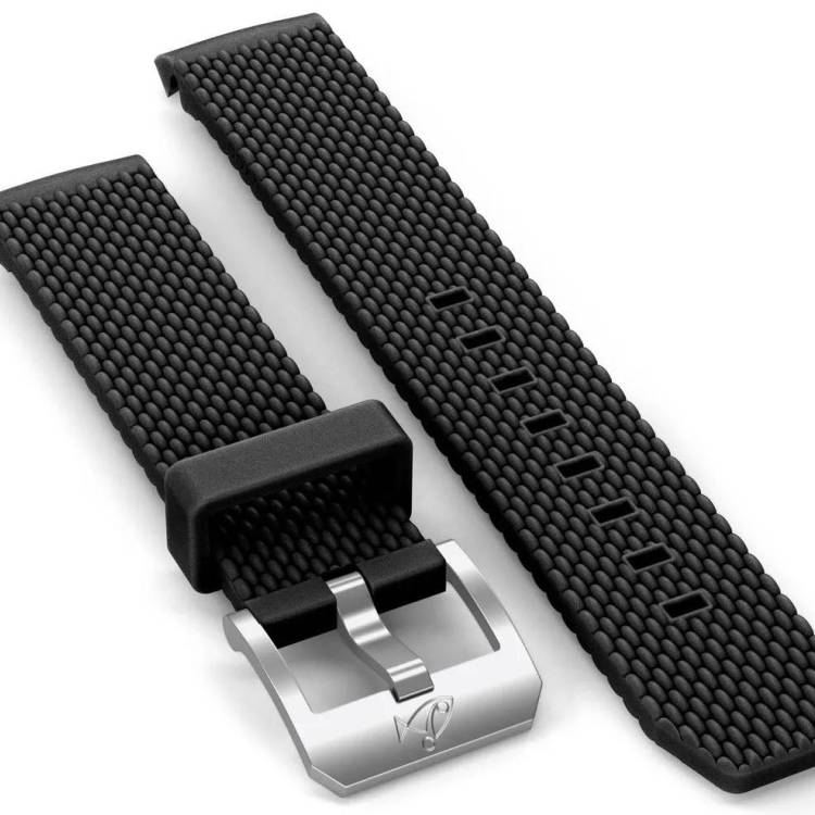 Doxa Strap SUB 200 Rubber Black With Buckle - Black
