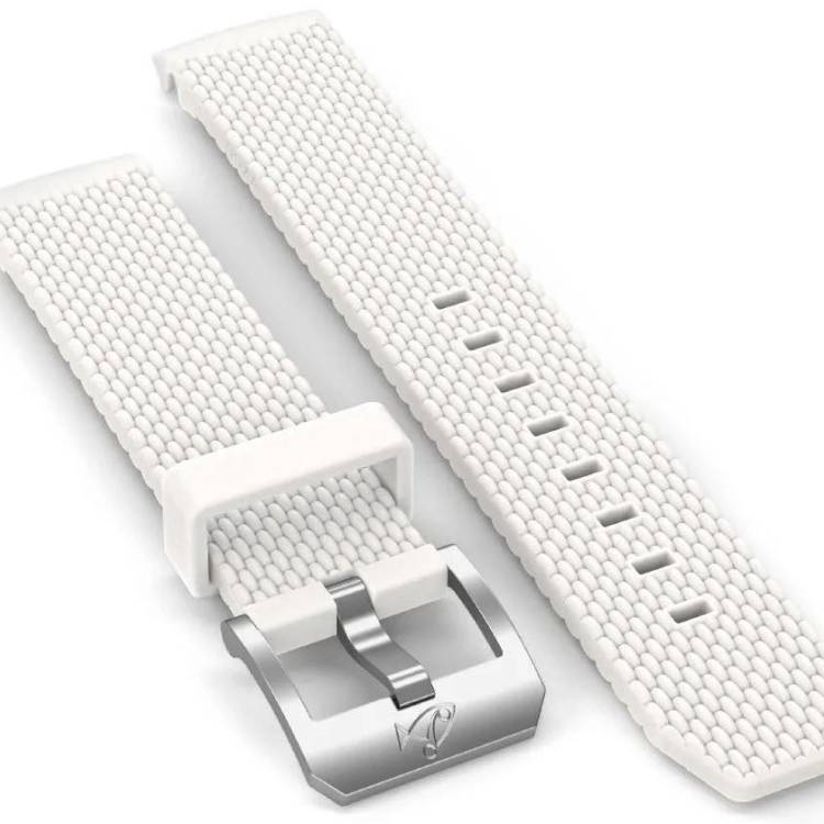 Doxa Strap SUB 200 Rubber White With Buckle - White