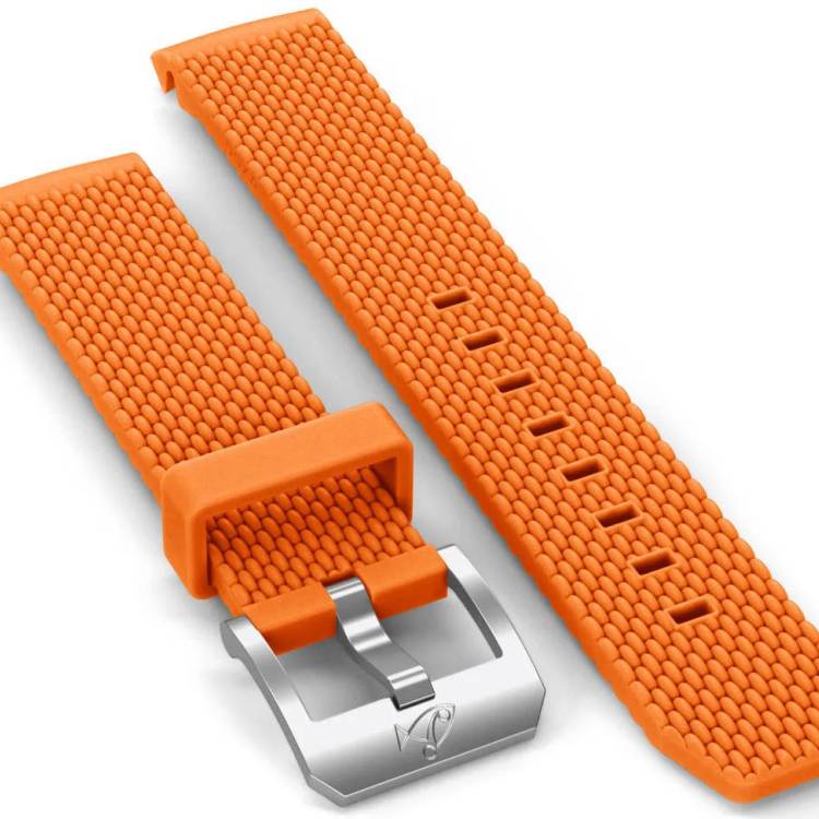 Doxa Strap SUB 200 C-GRAPH Rubber Orange With Buckle - Orange