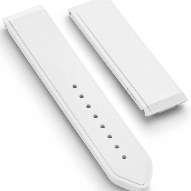 Doxa Strap SUB 600T Rubber White - White