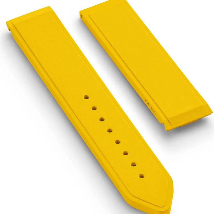 Doxa Strap SUB 600T Rubber Yellow - Yellow