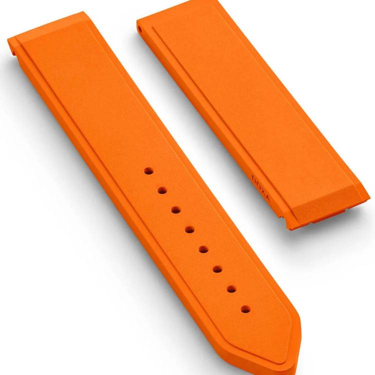 Doxa Strap SUB 600T Rubber Orange - Orange