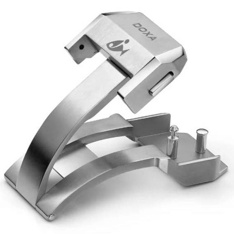 Doxa Strap SUB 600T Steel Folding Clasp With Wetsuit Dive Extension - Silver