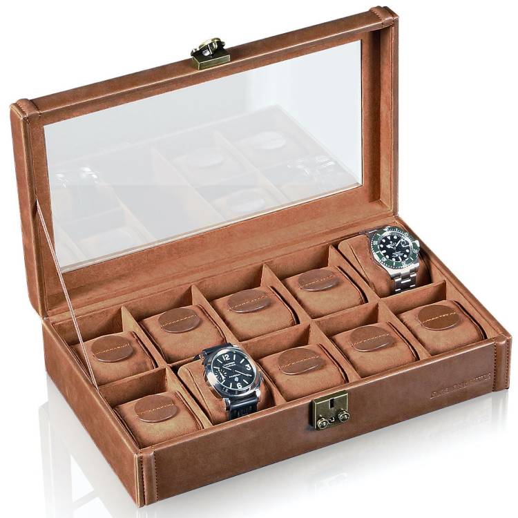 Designhuette Watch Box Camel 10 Brown - Black