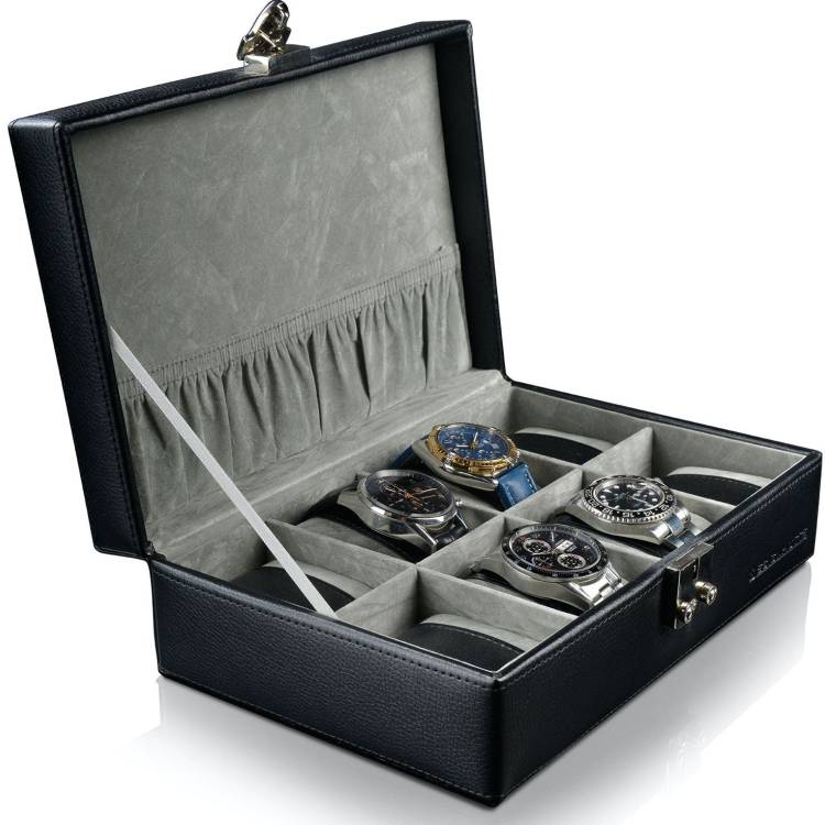 Designhuette Watch Box Solid 8 Black - Black