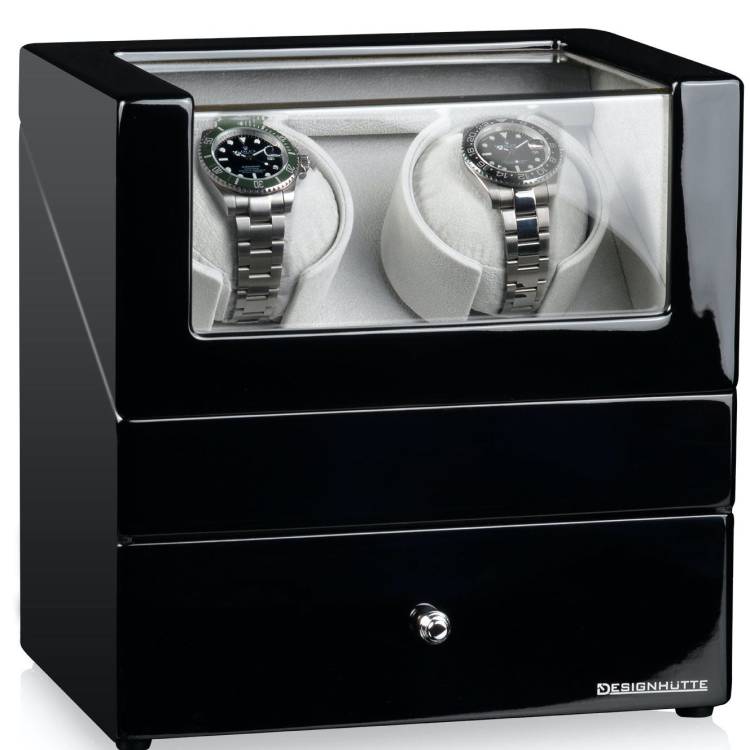 Designhuette Watch Winder San Diego 2 Black - Black