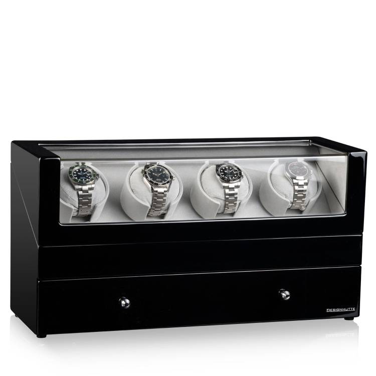 Designhuette Watch Winder San Diego 4 Black - Black