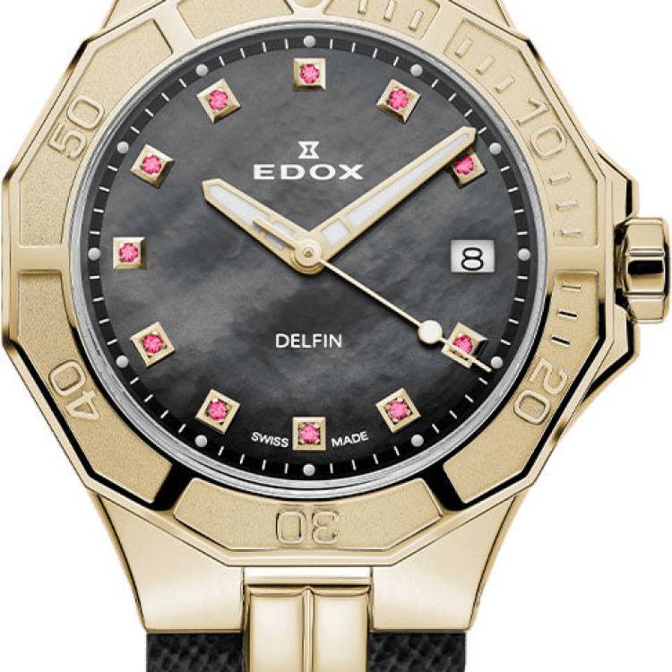 Edox Watch Delfin The Original Lady Quartz 3 Hands