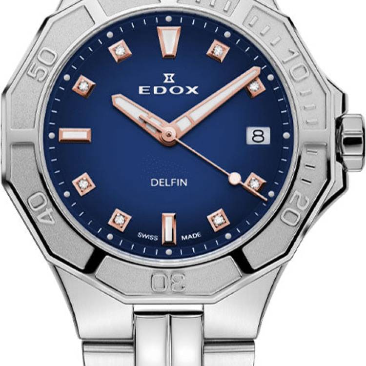 Edox Watch Delfin The Original Lady Quartz 3 Hands Special Edition