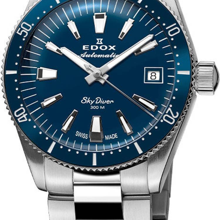 Edox Watch Skydiver 38 Date Automatic