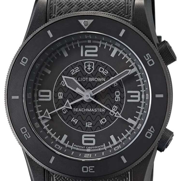 Elliot Brown Watch Beachmaster Blackout Rubber
