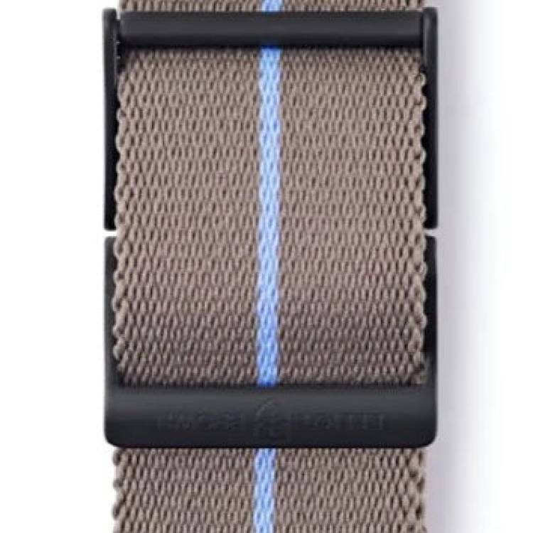 Elliot Brown Webbing 22mm Desert Brown Blue Stripe