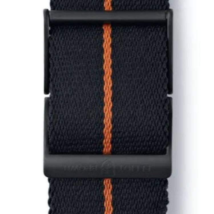 Elliot Brown Webbing 22mm Black Orange Stripe