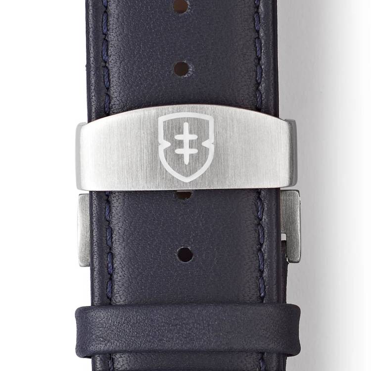 Elliot Brown Leather 22mm Ink Blue Oiled Deployment