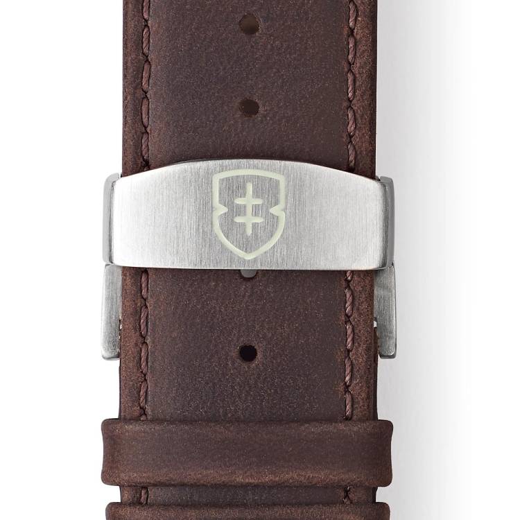Elliot Brown Leather 22mm Dark Brown Waxed Saddled Deployment