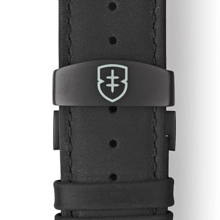 Elliot Brown Leather 22mm Black Matt Pull Up Deployment